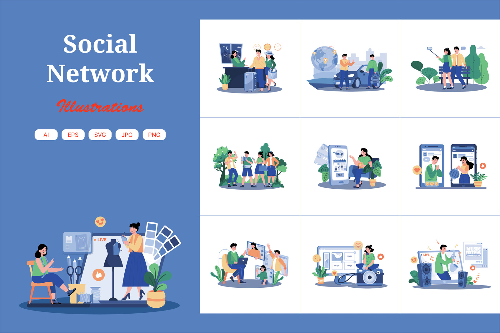 M736_ Social Network Illustration_Part 01 M736_ Social Network Illustration_Part 01