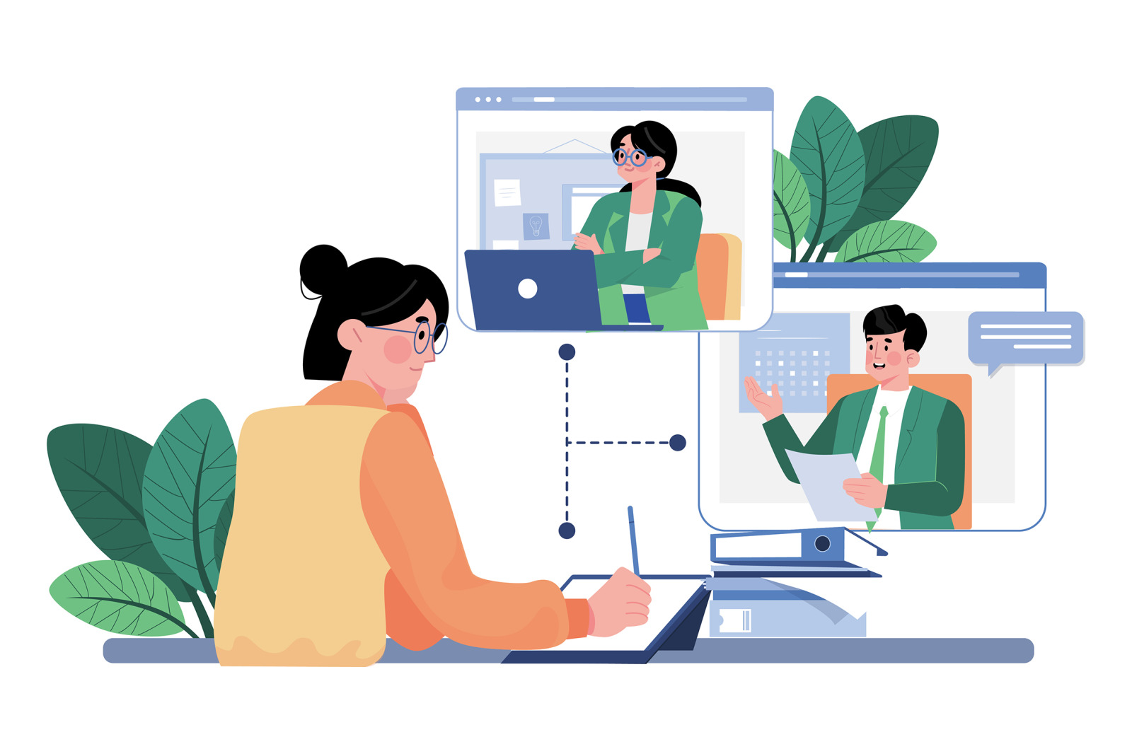 M736_ Social Network Illustration_Part 02 M736_ Social Network Illustration_Part 02