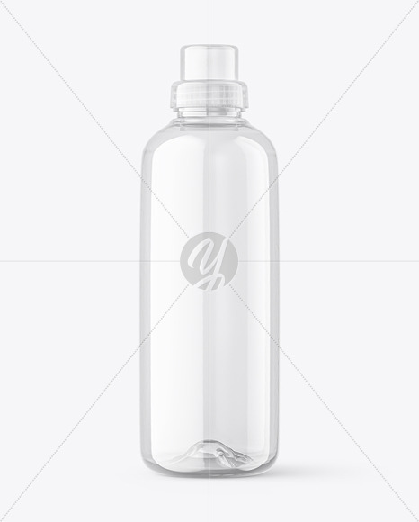 500ml Clear Plastic Bottle w/ Liquid Mockup