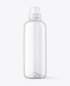 500ml Clear Plastic Bottle w/ Liquid Mockup