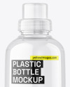 500ml Clear Plastic Bottle w/ Liquid Mockup