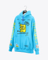 Oversize Hoodie on Hanger Mockup - Half Side View