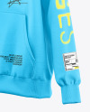 Oversize Hoodie on Hanger Mockup - Half Side View