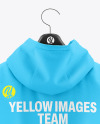 Oversize Hoodie on Hanger Mockup - Back View