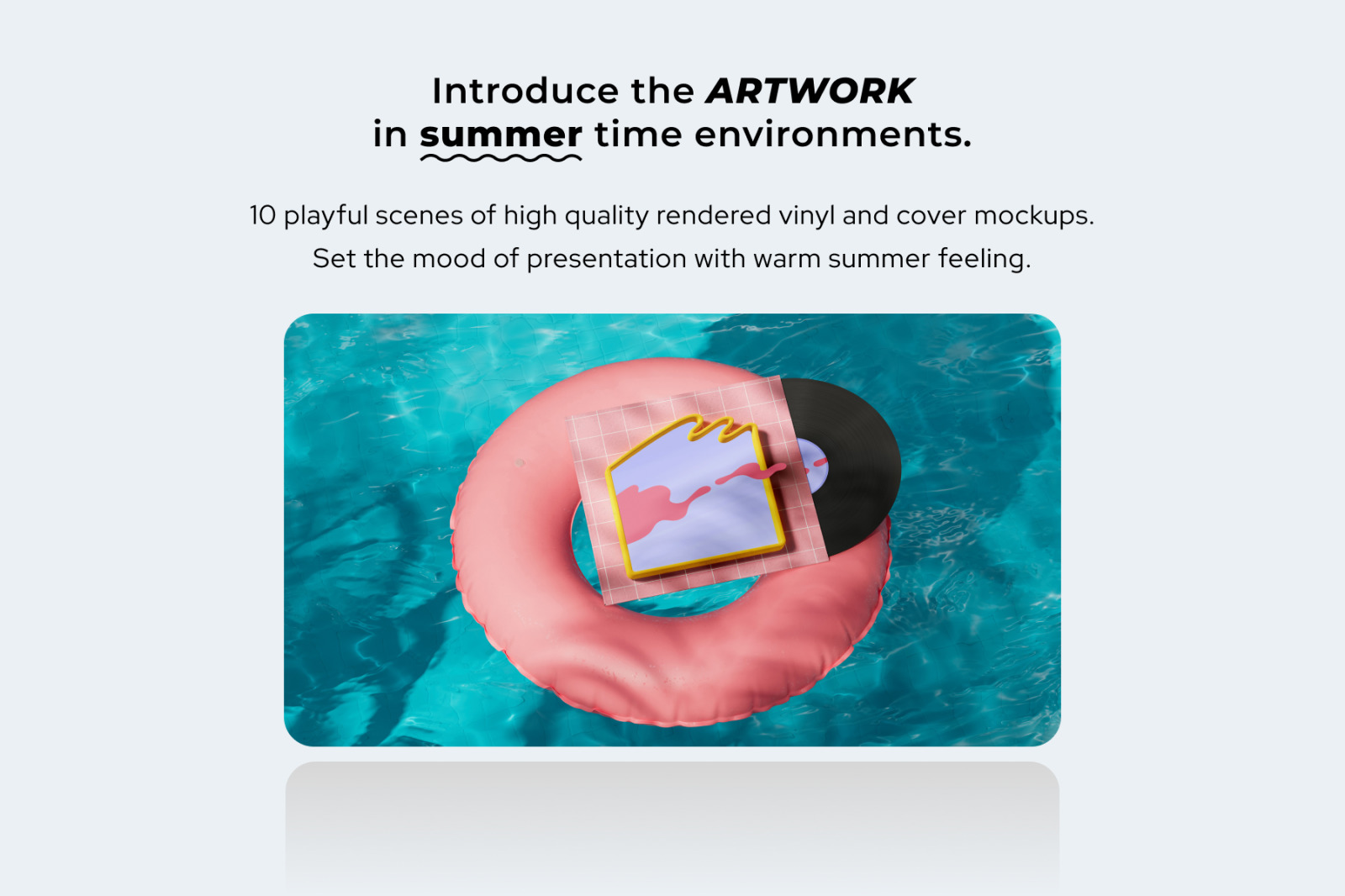 10 Playful Vinyl Record Mockups 10 Playful Vinyl Record Mockups
