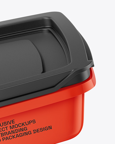 Glossy Container Mockup