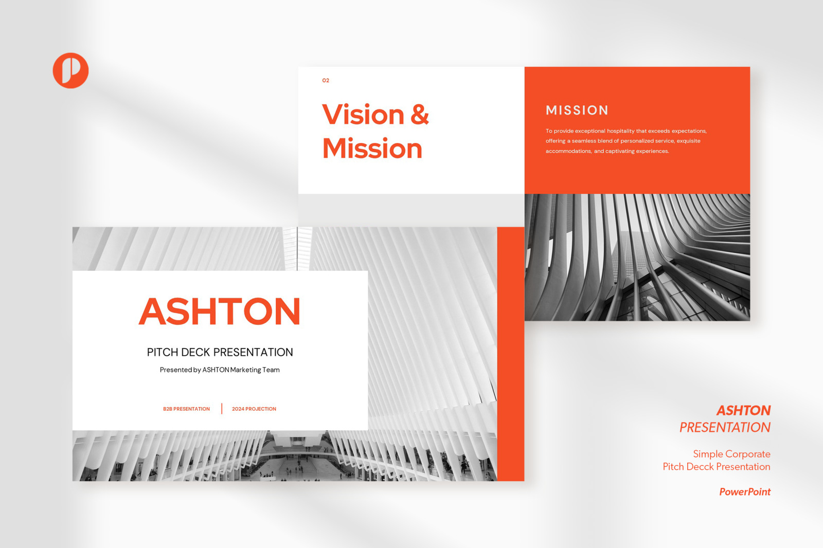 Ashton – Simple Corporate Pitch Deck Presentation