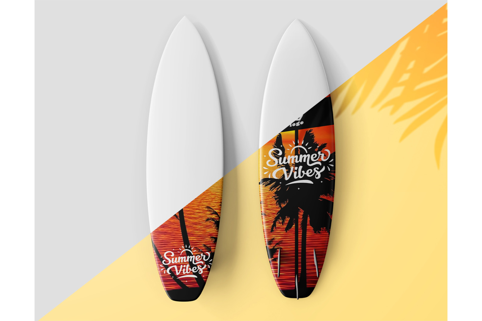 Surfboard PSD Mockup Set - 8 PSD Surfboard PSD Mockup Set - 8 PSD