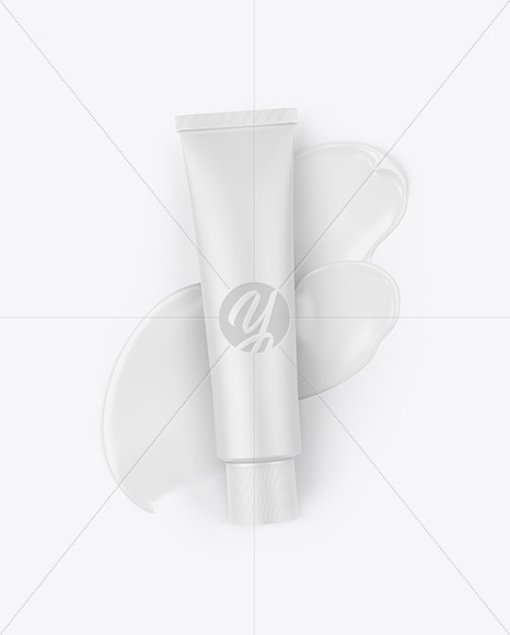 Matte Tube With Cream Mockup