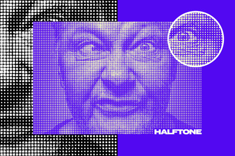 Square Halftone Texture Effect - Magazines