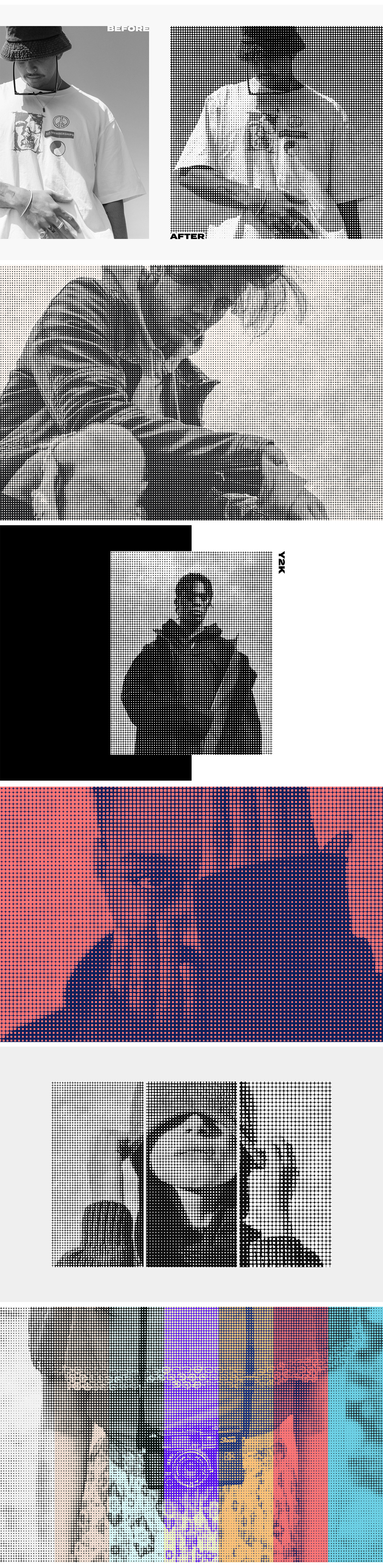 Square Halftone Texture Effect Square Halftone Texture Effect