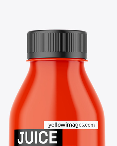 Glossy Juice Bottle Mockup