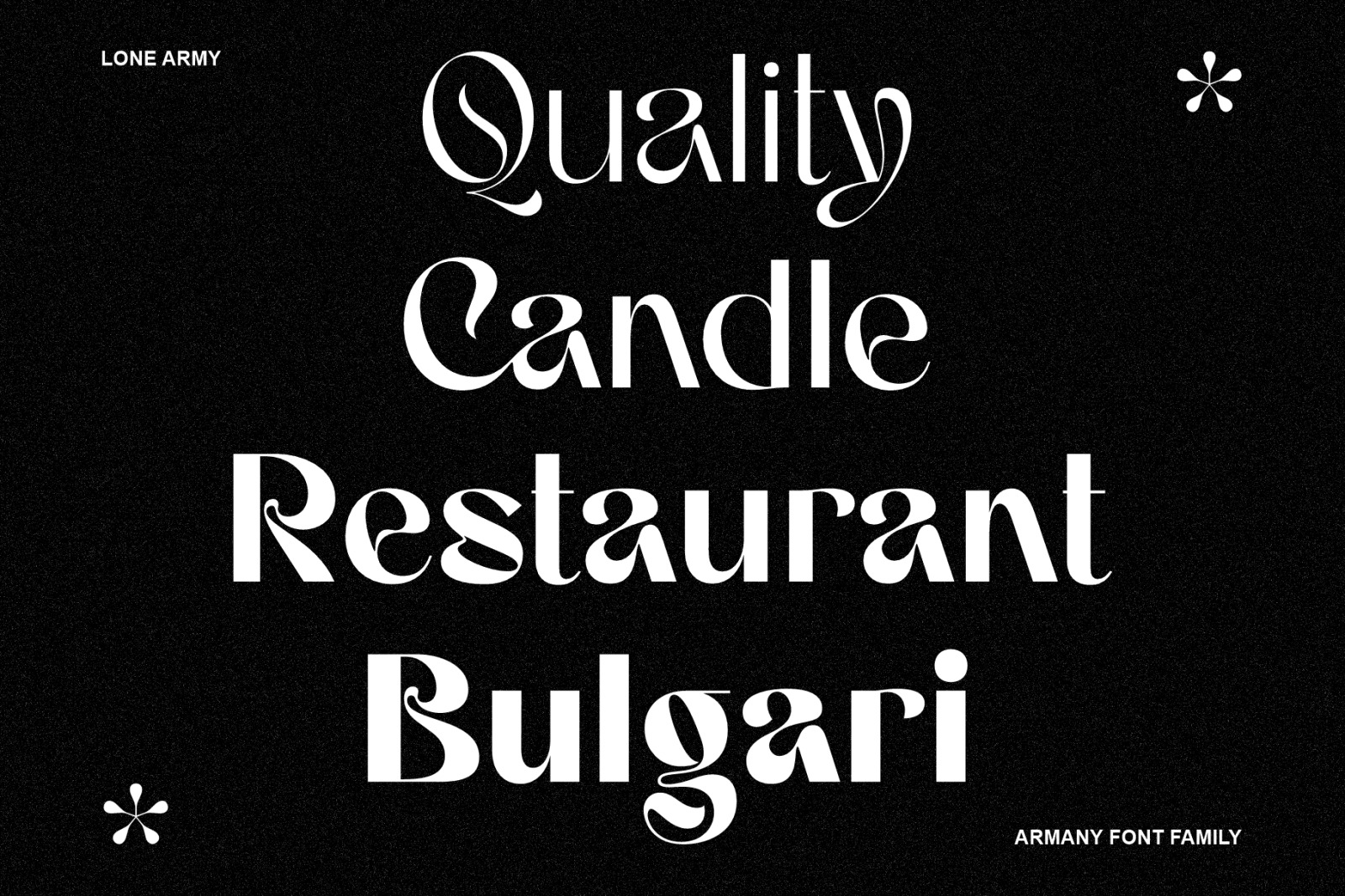 Armany - Font Family