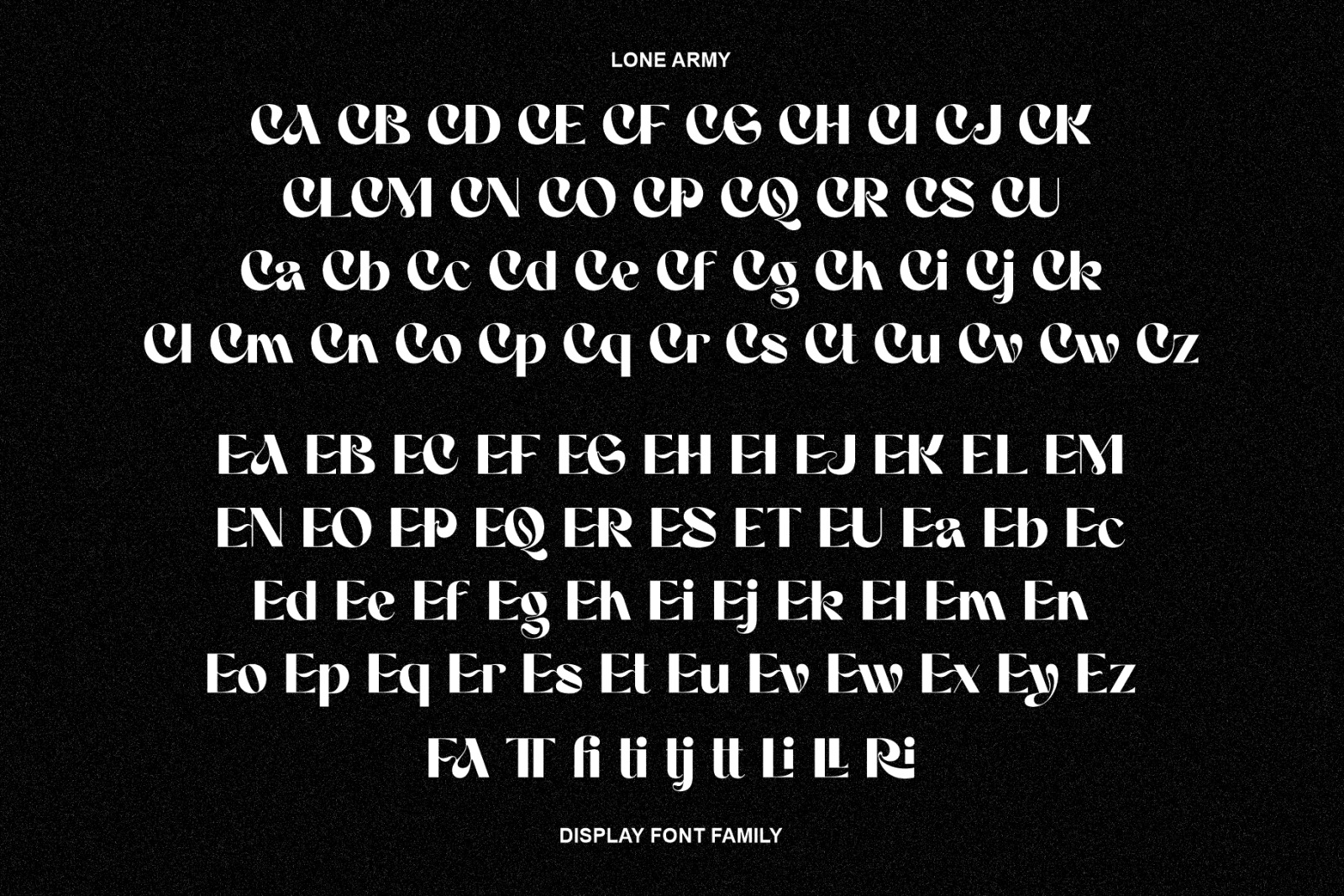 Armany - Font Family