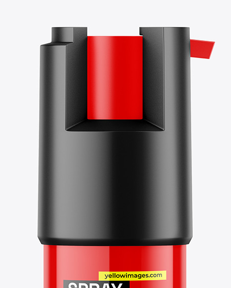 Glossy Self Defense Pepper Spray Bottle Mockup