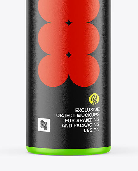 Matte Self Defense Pepper Spray Bottle Mockup