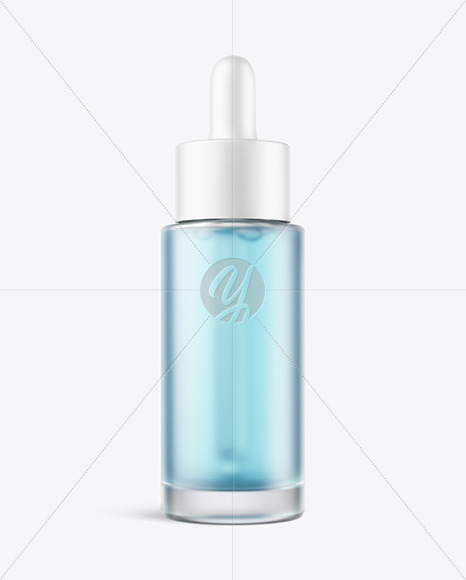 Frosted Glass Dropper Bottle Mockup