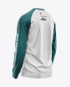 Men's Long Sleeve Raglan T-Shirt Mockup