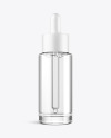 Clear Glass Dropper Bottle Mockup