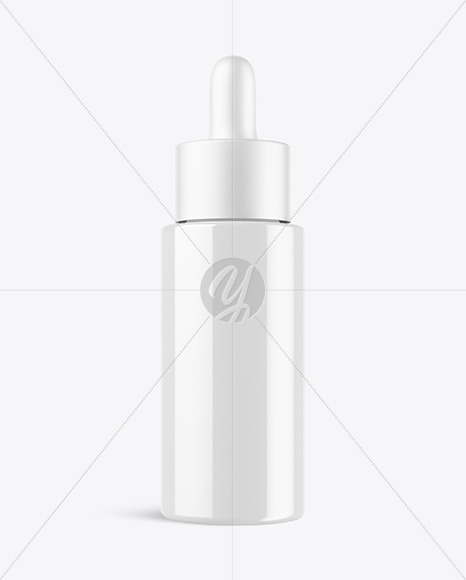 Glossy Dropper Bottle Mockup