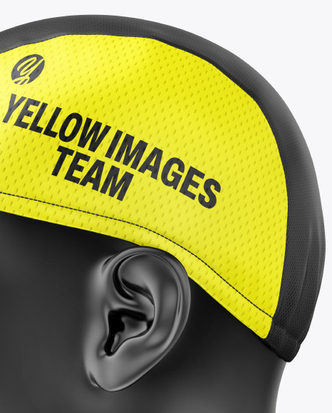 Cycling Cap Mockup - Side View