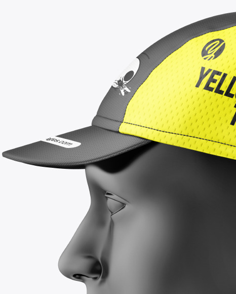 Cycling Cap Mockup - Side View