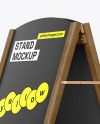 Wooden Stand Mockup