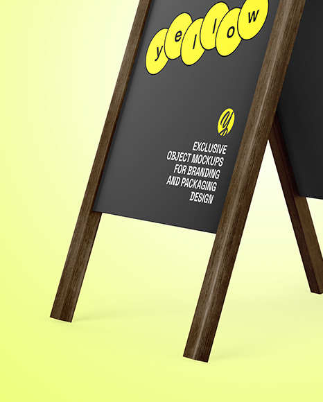Wooden Stand Mockup