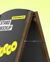 Wooden Stand Mockup