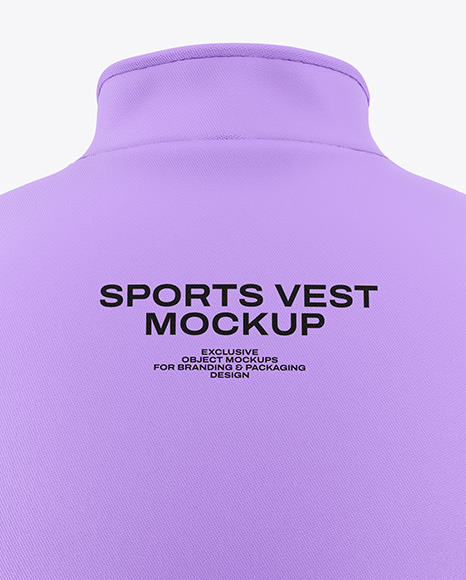 Women's Sports Vest Mockup - Back View