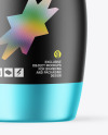 Matte Metallic Cosmetic Bottle With Pump Mockup Matte Metallic Cosmetic Bottle With Pump Mockup
