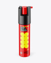 Glossy Self Defense Pepper Spray Bottle Mockup