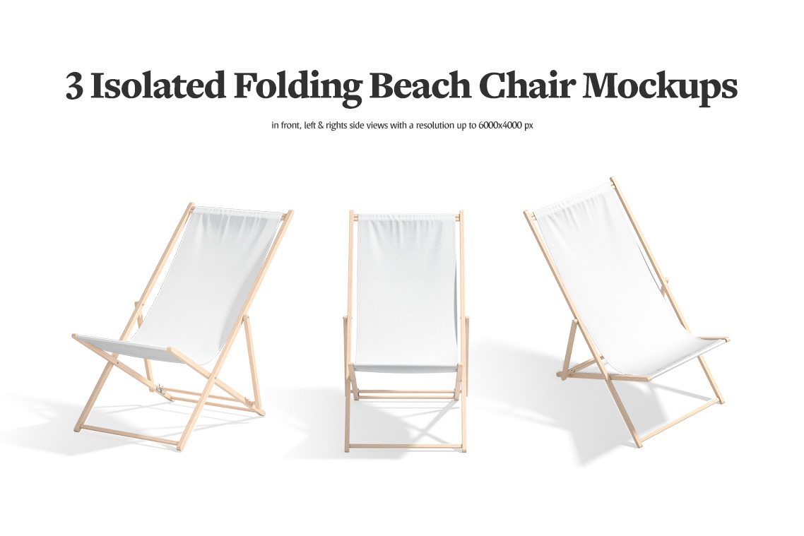 Folding Beach Chair Mockup