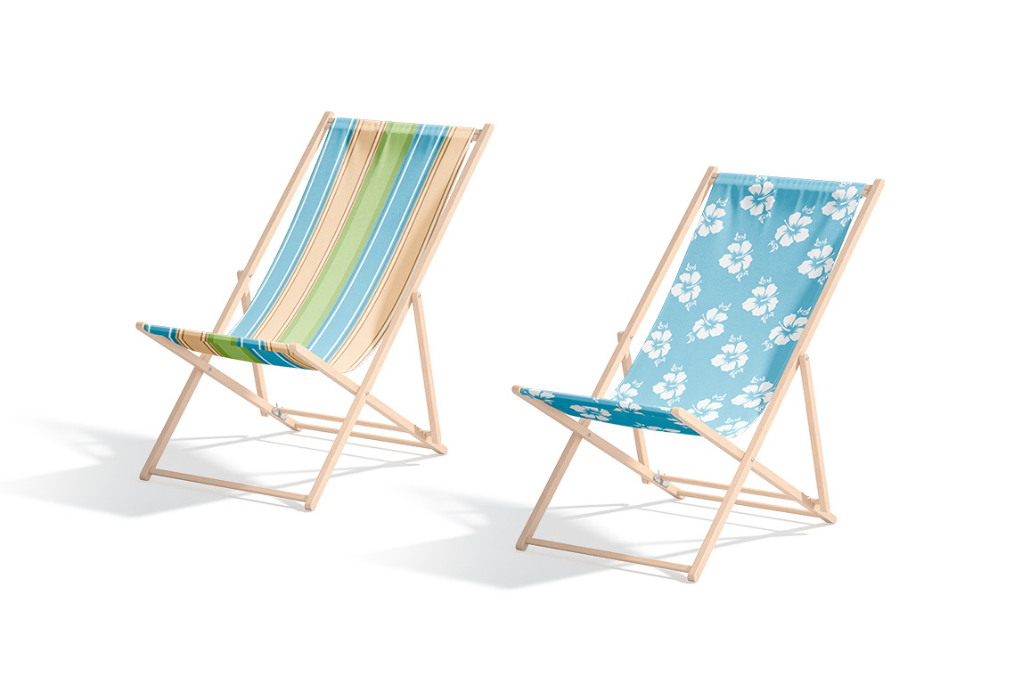 Folding Beach Chair Mockup