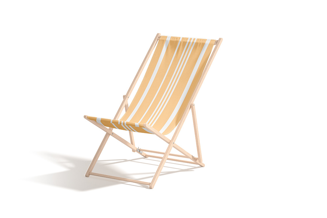 Folding Beach Chair Mockup