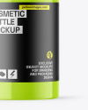 Glossy Cosmetic Bottle With Pump Mockup Glossy Cosmetic Bottle With Pump Mockup