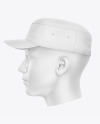 Military Cap Mockup - Left View