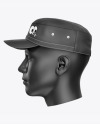 Military Cap Mockup - Left View