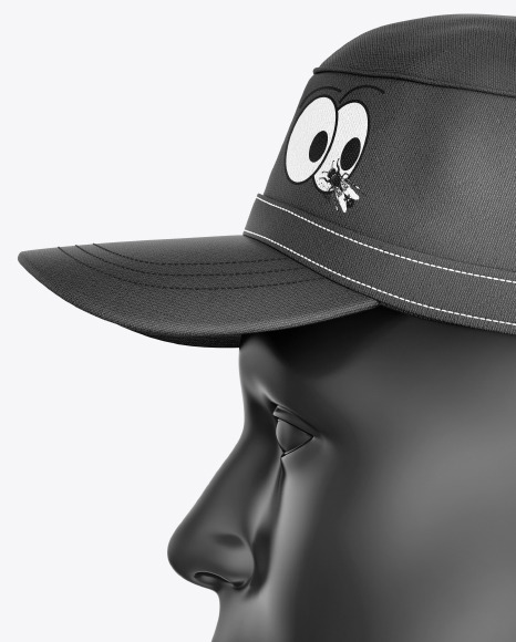 Military Cap Mockup - Left View