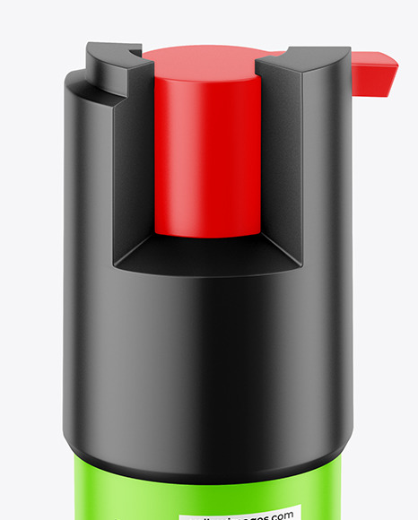 Matte Self Defense Pepper Spray Bottle Mockup