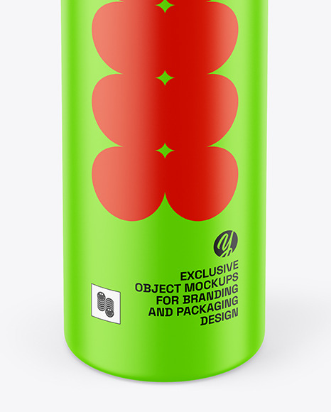 Matte Self Defense Pepper Spray Bottle Mockup