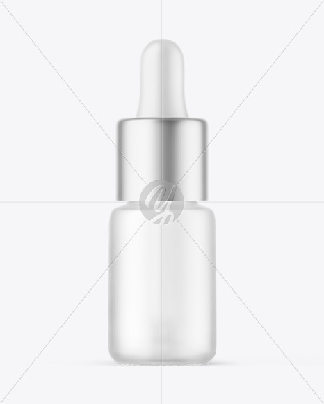 Frosted Glass Dropper Bottle Mockup