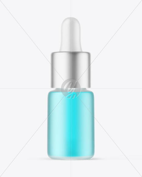 Frosted Glass Dropper Bottle Mockup