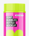 Soap Bubbles Bottle Mockup