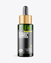 Green Glass Dropper Bottle Mockup