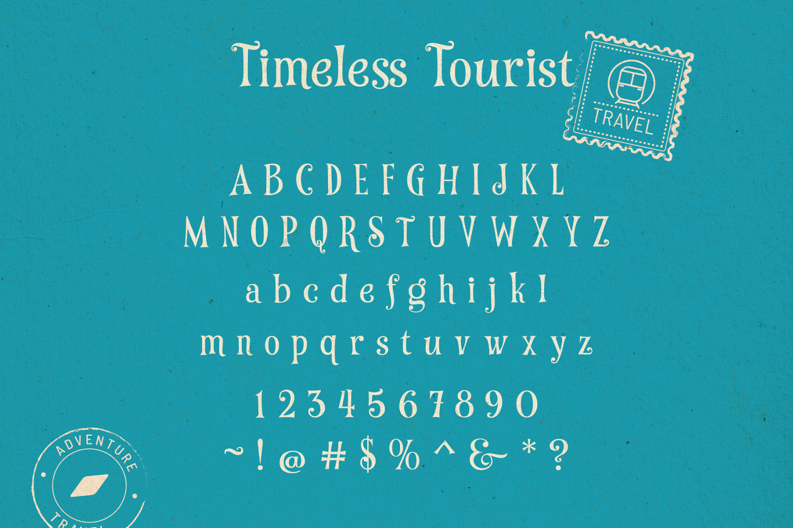 Timeless Tourist - Vintage Ad Type