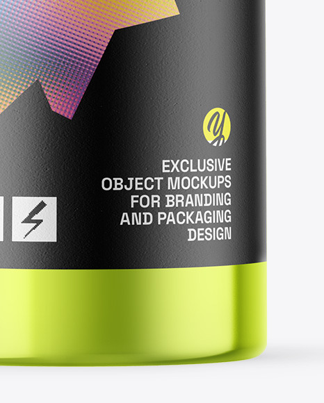 Metallic Cosmetic Bottle With Pump Mockup