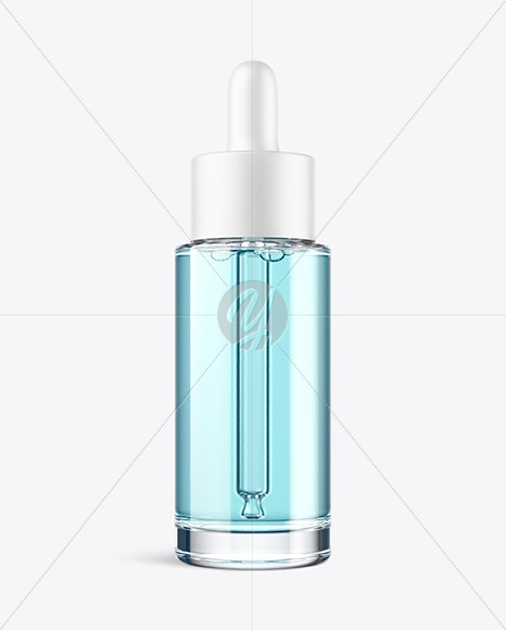 Clear Glass Dropper Bottle Mockup