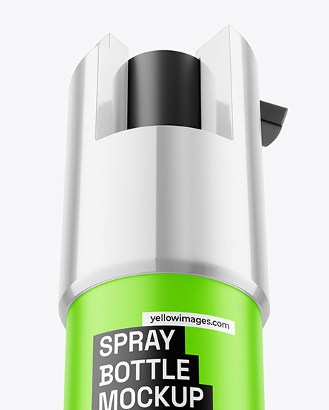 Matte Self Defense Pepper Spray Bottle Mockup