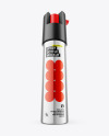 Glossy Metallic Self Defense Pepper Spray Bottle Mockup